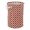 DII® Round Lattice PE-Coated Cotton Polyester Laundry Hamper